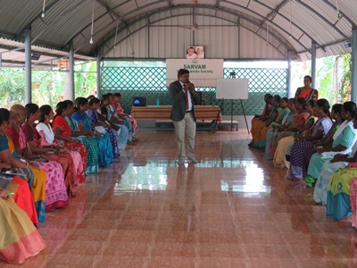 SARVAM empowered over 105 women from 15 villages through practical training in financial literacy and entrepreneurship.